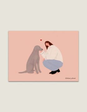 Razglednica A6 "Ljubav" - ilustracija poljskog umjetnika