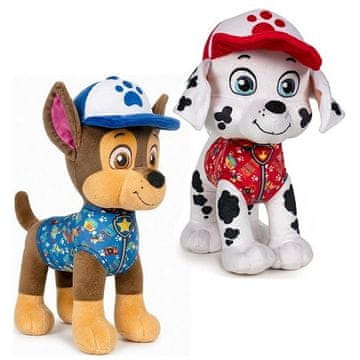 Play By Play Paw Patrol Marshall vatrogasac + policajac Chase plišane igračke set 19 cm