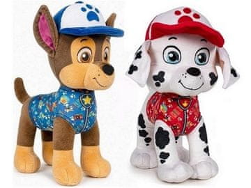 Play By Play Paw Patrol Marshall i vatrogasac juri policajca plišana igračka set 19 cm