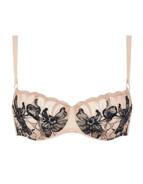 Balconette grudnjak s potpisom Fleurs Chantelle | Crna i bež 70B