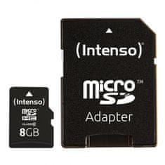 Intenso 8GB microSDHC Class 10 25MB/s memorijska kartica