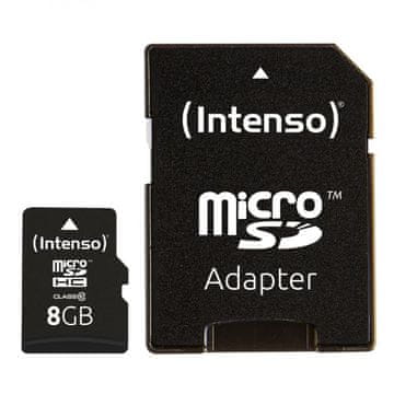 Intenso 8GB microSDHC Class 10 25MB/s memorijska kartica