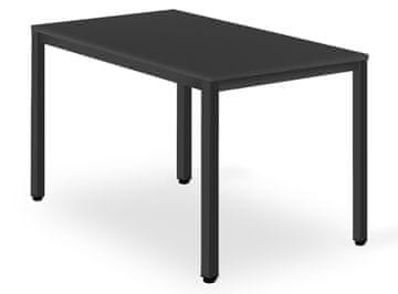 BE TESSA stol 120cm x 60cm - crni / crne noge