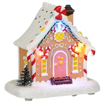 Edelman LED figurica božićne kućice za torte 10,5x7x10,5 cm