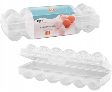Ravi Prozirna plastična posuda za jaja za hladnjak, 12 komada