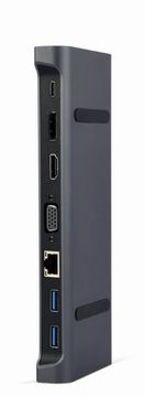 slomart Gembird USB-C Adapter 9u1 (HDMI, DP, USB, LAN)
