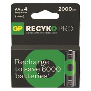 slomart GP ReCyko PRO AA/R6 Ni-MH baterije, 2000mAh, 4 kom