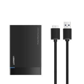 slomart Ugreen vanjsko kućište za 2,5" SATA HDD/SSD, USB 3.0, crno