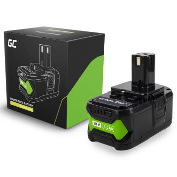 Northix Groene 18V 4Ah vervangingsaccu voor Ryobi One+ RB18L40