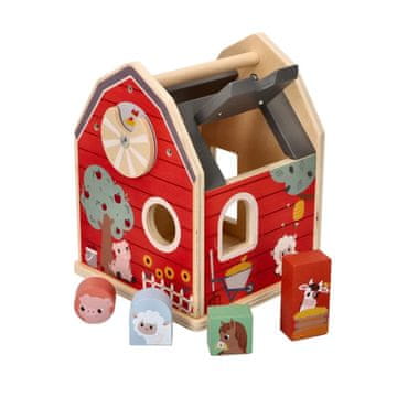 Adam toys Sortirnik drvenih blokova - Farma