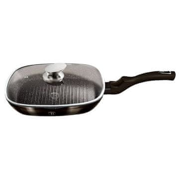 Berlingerhaus Tava za roštilj s poklopcem BH-6612 28cm sjajna crna kolekcija