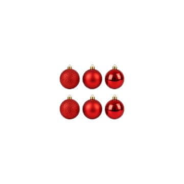 slomart Pro Božićne kuglice Crvene 6 cm (6 kom)