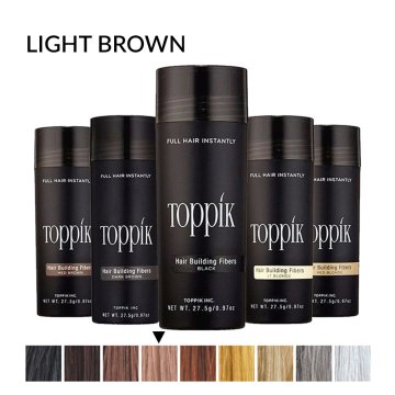 LEGIT Toppik vlakna za kosu, Light Brown / Svijetlo smeđa (velika 27,5 g, do 50 nanosa)