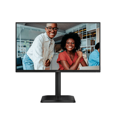AOC 24E4U poslovni monitor - 60.5cm (24"/23.8" vidljivo), FHD (1920 x 1080), IPS, 120Hz, 4ms (GtG), Adaptive Sync, HDR, USB čvorište, 1xD-SUB(VGA), 1xHDMI, 1xDP