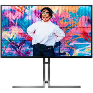 AOC U27U3CV profesionalni monitor - 68.6cm (27"), 4K UHD (3840 x 2160), Nano IPS, 60Hz, 4ms (GTG), HDR400, USB-C 96W, USB razdjelnik, KVM, LAN RJ45, 2x HDMI 2.0, 1x DP 1.4