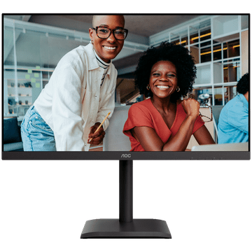 AOC U27E4CV poslovni monitor - 68.6cm (27"), 4K UHD (3840 x 2160), IPS, 60Hz, 4ms (GtG), Adaptive Sync, HDR, USB razdjelnik, RJ45, 2x HDMI 2.0, 1x DP 1.4, 1x USB-C (PD 90W, DP alt način rada)