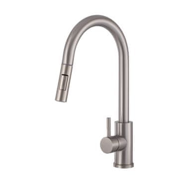 slomart Taru slim inox kuhinjska slavina s izvlačivim izljevom
