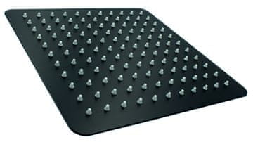 slomart Crna kvadratna tuš 25 cm