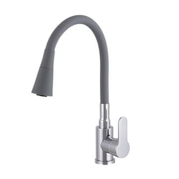 slomart Flex 3000 siva/krom kuhinjska slavina elastični izliv