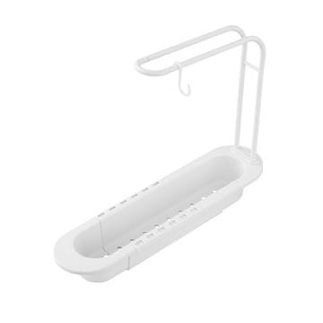 slomart Sklopivi organizator za sudoper od bijele plastike Flex