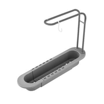 slomart Sivi sklopivi organizator za sudoper Flex