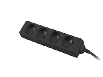 Lanberg Lanberg PS0-04E-0150-BK produžni kabel, 1.5 m, 4 utičnice, crni