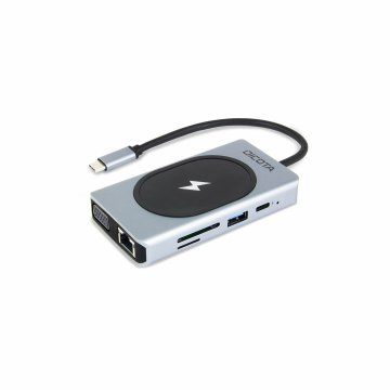 Dicota DICOTA D32059 Hub/adapter - USB Type-C, Crni/Srebrni