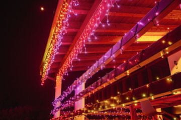 slomart INTELLIGENT LED ICICLES TWINKLY 190 RGB 5X0.7M IP44