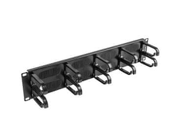 Lanberg Lanberg AK-1204-B panel za upravljanje kabelima 2U, crni