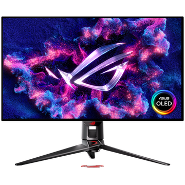 ASUS ROG Swift OLED PG32UCDP gaming monitor - 80cm (32"/31.5" vidljivo), 4K UHD (3840 x 2160), WOLED, dvostruki način rada (4K 240Hz, FHD 480Hz), 0.03 ms (GTG), G-SYNC kompatibilan, USB-C PD 90 W