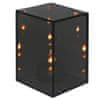 Northix Dekorativna 3D ogledalna LED lampa 10 x 10 x 15 cm, na baterije, staklo