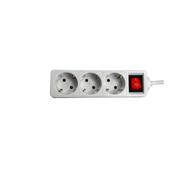 Well Razdjelnik 220V 1/3, 1,5m, prekidač, 16A/3680W, IP20, bijeli