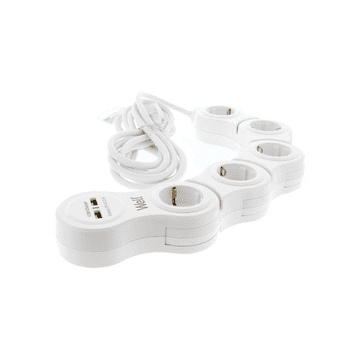 Well Razdjelnik 220V 1/5 3m USB, prekidač, podesiv, 3x1,5mm