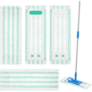 Nikcorp Zamjenska navlaka za ravni mop Leifheit Profi XL, set od 4 komada, mikrovlakna za dubinsko čišćenje tvrdih podova, perivo na 60°C, visoka upijajuća moć, kompatibilno s Micro Duo i Cotton Plus modelima