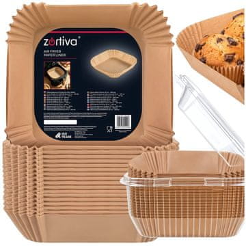 Northix Papirnate podloge za fritezu na vrući zrak 20 x 20 cm set od 400 neprianjajuće