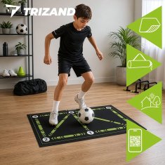 Northix Podloga za nogometni trening 60 x 90 cm s neklizajućom gumenom podlogom