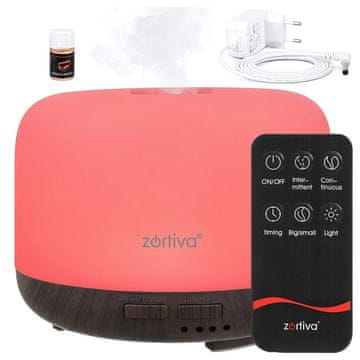 Northix Aroma difuzor ovlaživač zraka 300 ml s daljinskim upravljačem 7 boja svjetla