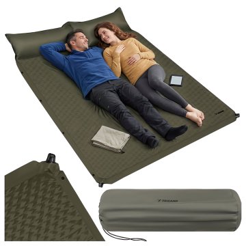 Northix Samonapuhavajuća kamperska podloga za 2 osobe 186x130x3 cm, maksimalno 200 kg