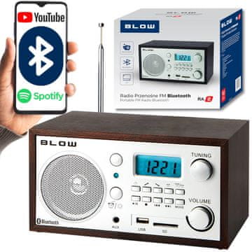 Blow Prijenosni FM radio LCD USB bluetooth SD