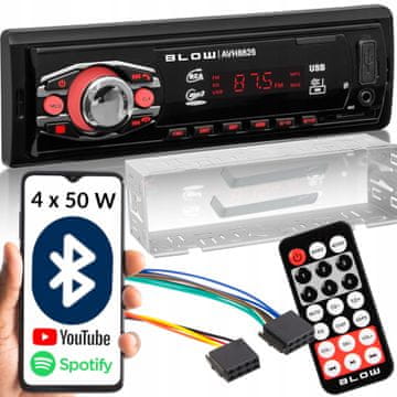 Blow 12V 1DIN auto radio 4x25W MP3 USB SD MMC Bluetooth