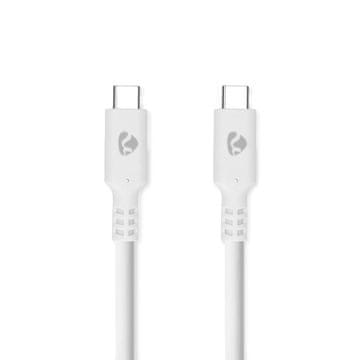 Nedis USB C na USB C kabel 1 m USB 3 2 Gen 1 60 W 4K 60Hz 5 Gbps bijeli