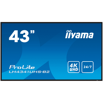 iiyama Prolite LH4341UHS-B2 LFD - 108 cm (42.5"), 4K UHD (3840x2160), IPS, 8ms, 500 cd/m²