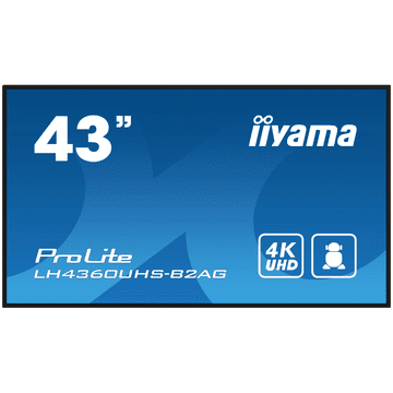 iiyama Prolite LH4360UHS-B2AG LFD - 108 cm (42,5"), 4K UHD (3840x2160), VA, 60Hz, 6,5ms, 500 cd/m²
