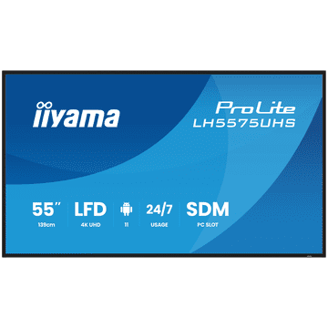 iiyama Prolite LH5575UHS-B2AG LFD - 139 cm (54.6''), 4K UHD (3840x2160), IPS, 60Hz, 8ms, 500 cd/m²