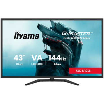 iiyama G-Master G4380UHSU-B2 gaming monitor - 109,2 cm (43"), 4K UHD (3840x2160), VA, 144Hz, 0.4ms, mat / crni