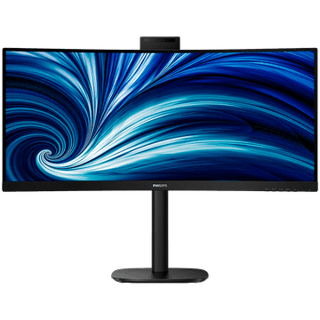 Philips 34B2U3600CH zakrivljeni poslovni monitor - 86,4 cm (34"), UWQHD (3440 x 1440), VA, 1500R, 120Hz, 4ms, Adaptive Sync, HDR10, 5.0MP web kamera, 2x HDMI, 1x DP, 1x USB-C (DP Alt mode, PD 90W),