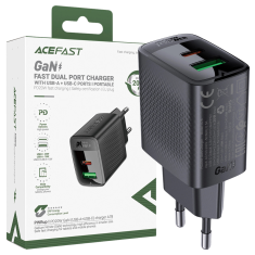 AceFast Acefast Gan A78 20W Pd Zidni Punjač Za Iphone 12 13 14 15 Usb-A Usb-C