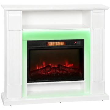 Homestar Električni kamin 105x27x97 cm Bijeli