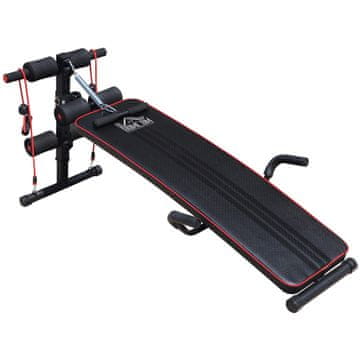 Homestar Klupa za trbušnjake 137,5x55,5x50-68 cm Crna