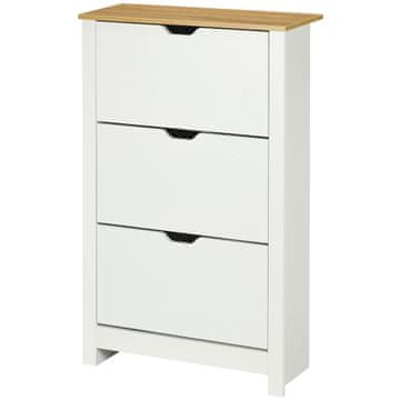 Homestar Ormarić za cipele 3 pretinca 72x26x112 cm bijeli